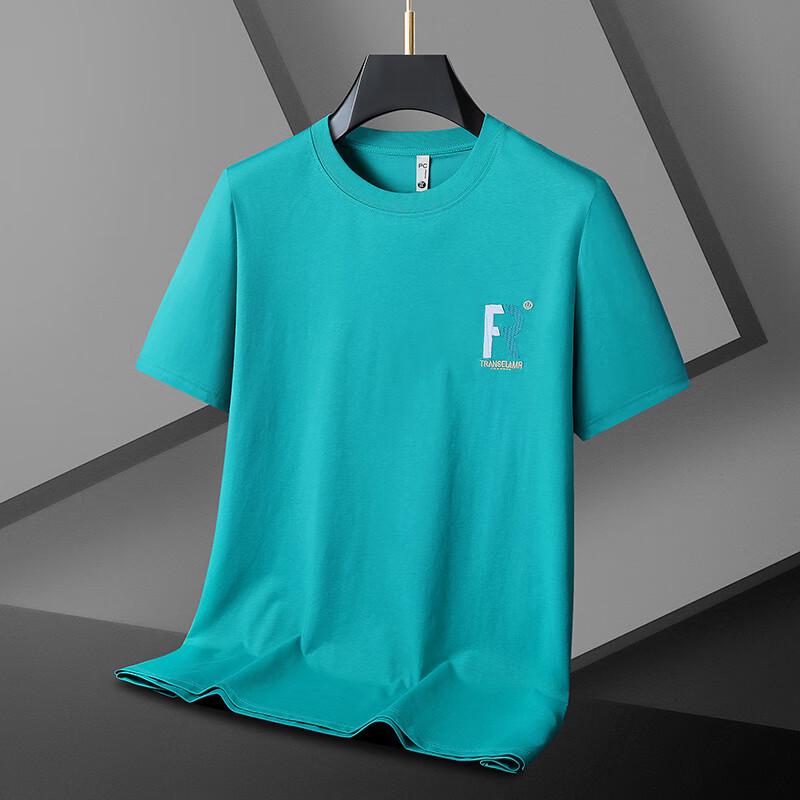 Мужская повседневная футболка с коротким рукавом большого размера Di Bin Ze 4XL