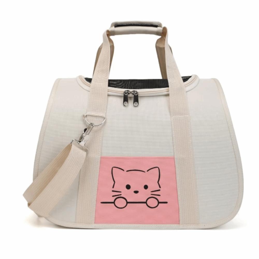 Portable Cross Body Pet Backpack Large Capacity Anti Stress Outdoor Pet Carrier Lightweight Breathable Pet Carrier Pet Travel
