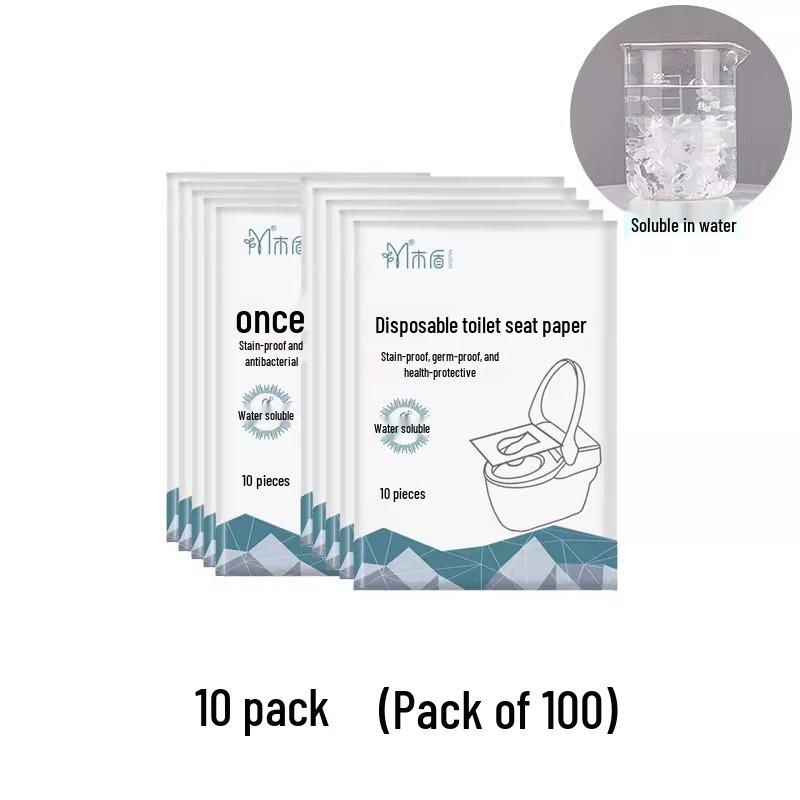 Maternity Travel Disposable Water-Soluble Full Coverage Anti-Dirty Toilet Seat Cover