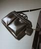 Aged Gray Shrunken Briefcase (Black)