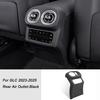 Leather For Mercedes Benz GLC X254 2023 2024 2025 Car Central Gear Shift Storage Panel Rear Air Conditioning Outlet Frame Cover