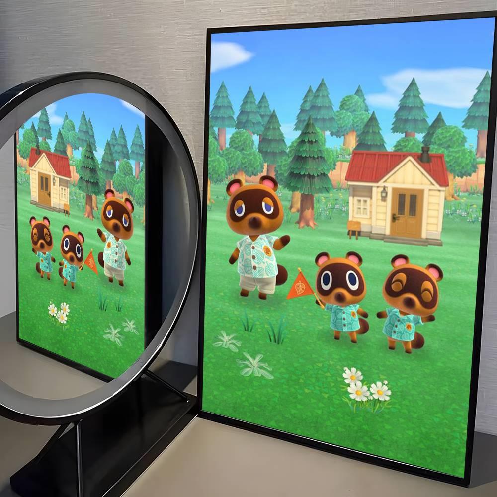 Animal Crossing New Horizons Diamantmalerei DIY Kunst Voll Runde Quadratische Diamantmosaik Heimdekoration Kindergeschenk