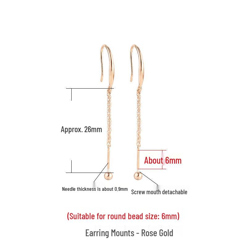 

Регульовані срібні гачки 925 проби для сережок-зроби-сам із застібкою-гвинтом