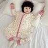 Cozy Cotton Baby Sleeping Bag - Split Leg, Boneless, Anti-Kick Quilt for Autumn/Winter