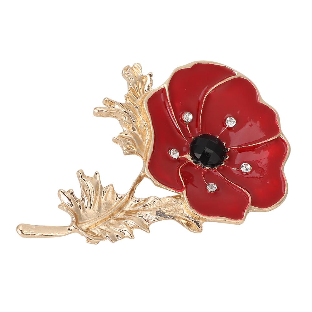 2Pcs Women Alloy Flower Elegant Rhinestones Pin Brooch Clothes Decoration Jewelry Accessory