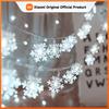 Christmas Fairy Light Snowflake LED String Light Garland Decoration for Home Xmas Santa Claus Gifts New Year Ornament