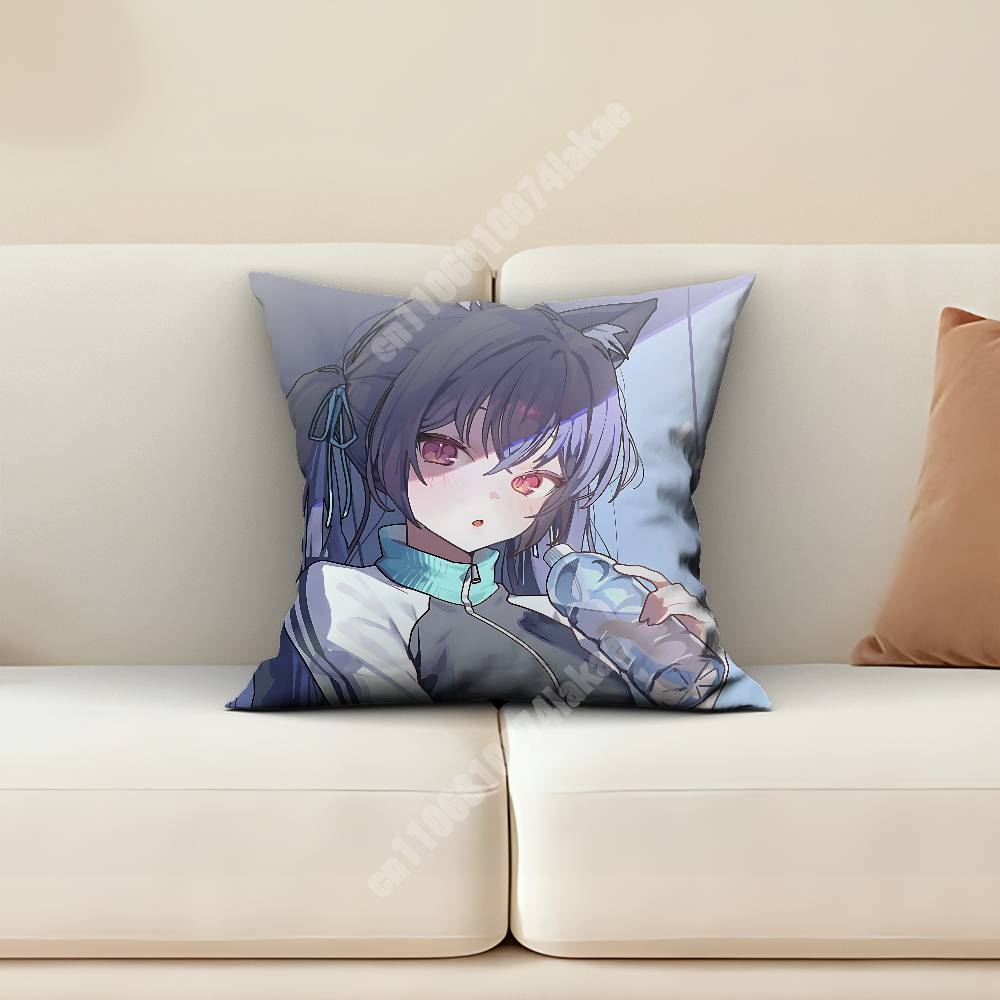Blue Archive Kuromi Serika Sofa Couch Pillow Cover Cushion Case Home Bedroom Decoration
