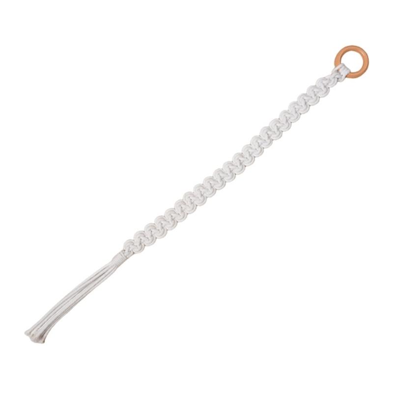 Handmade Weave Curtain Tiebacks Curtain Holder Clip Buckle Rope Straps Easy Installation Traditional Cloud Designing