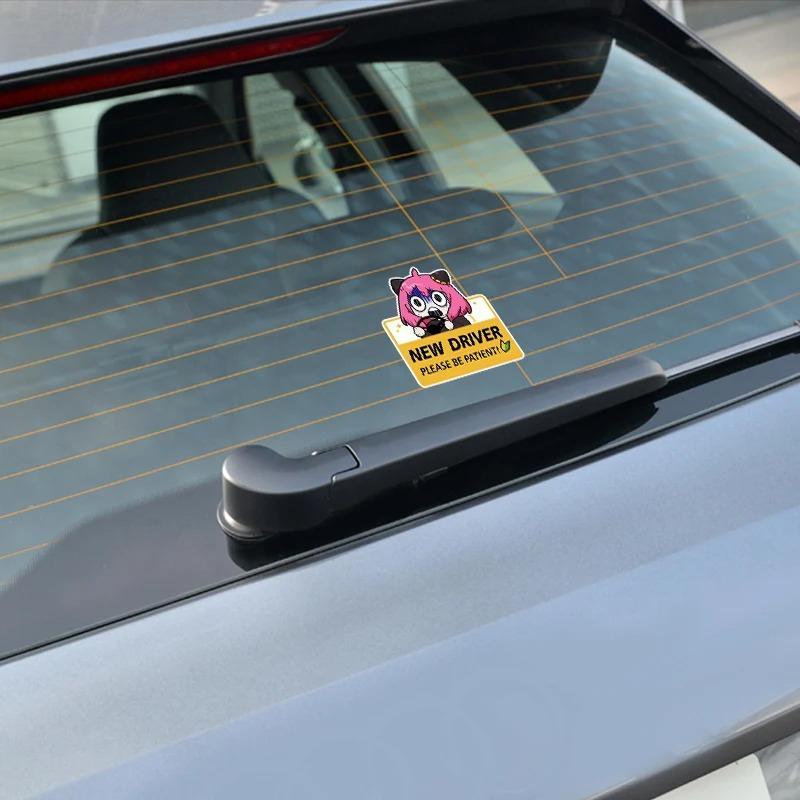 Anime Car Decals - Waterproof Vinyl Bumper Stickers for Multi-Vehicle - Cute Peep Spirit Removable Auto Decor