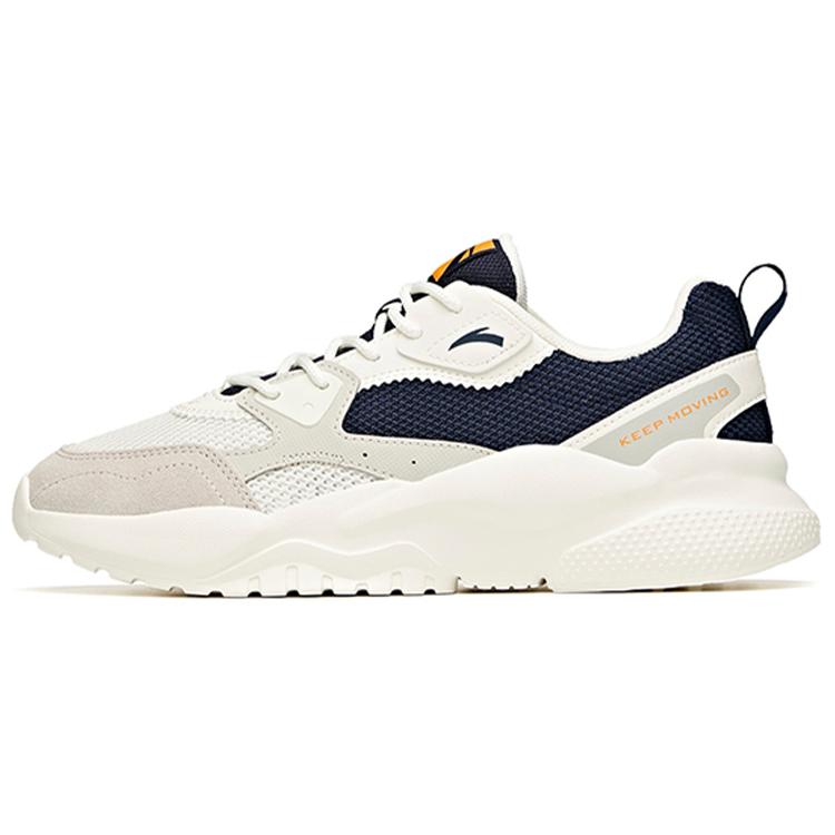 

New Anta Life Collection Cushioning Anti-Slip Wear-Resistant Breathability Low-Top Chunky Sneakers Men s Blue White Gray 112128867-2 39
