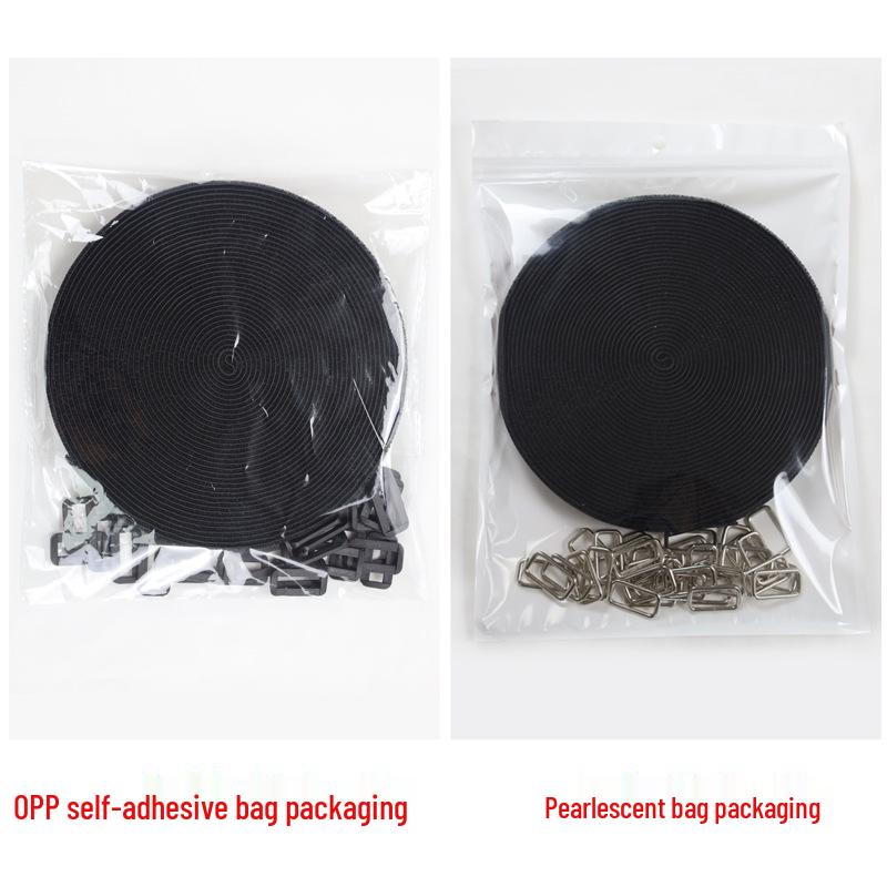 Nylon Hook & Loop Self-Adhesive Cable Tie with Plastic Buckle