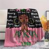 1Pc AKA Print Flannel Blanket, High quality Comfortable for All Seasons, Home Decor, Warmth and Comfort, Perfect for Christmas Gifts