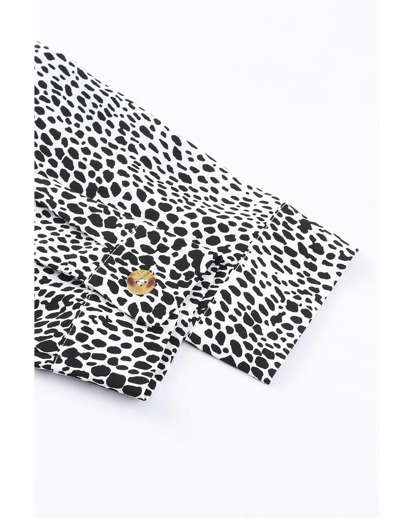 Azura Exchange Leopard Animal Print Shirt Dress