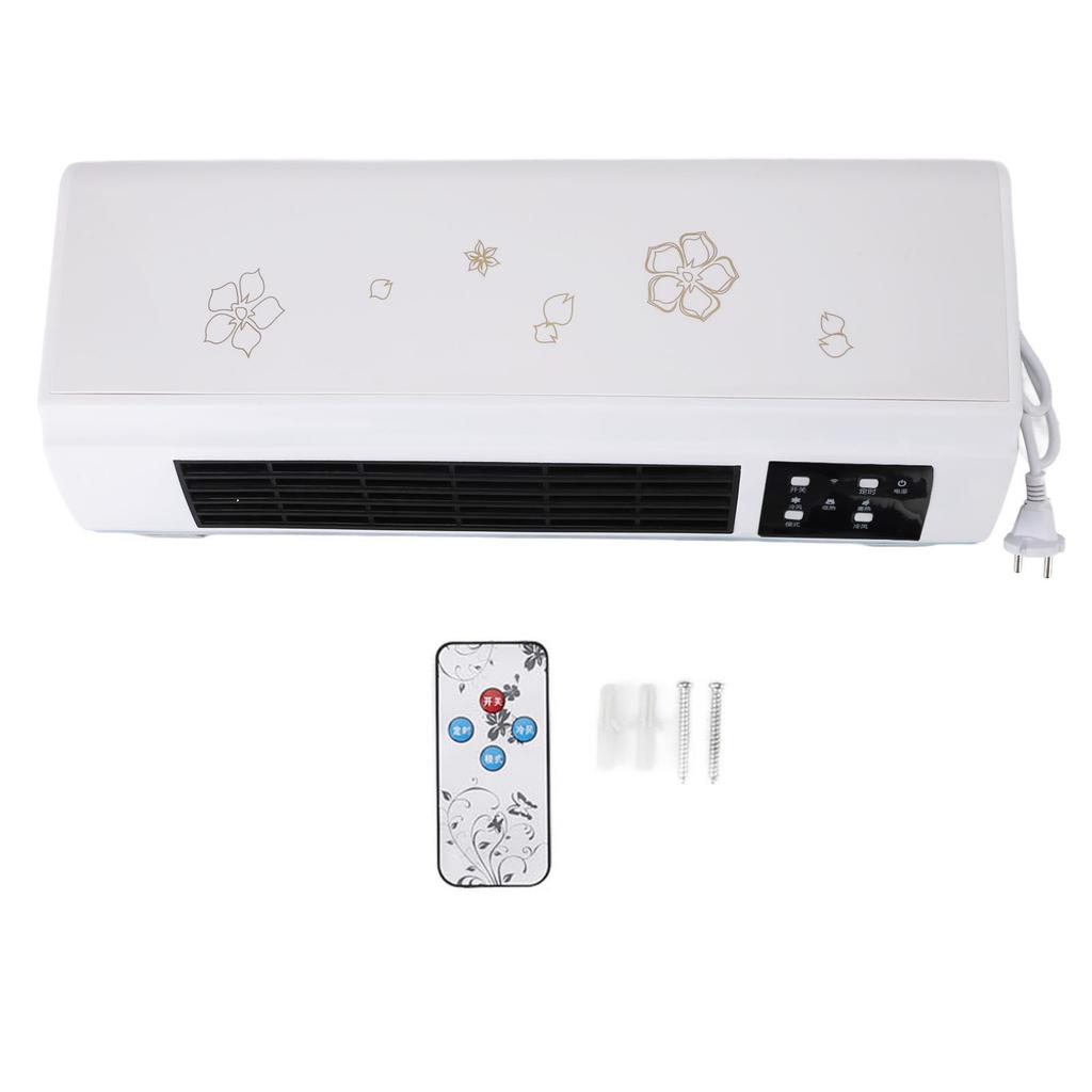 Wall Heater Waterproof Nature Warm Wind Auto Constant Temp Electric Air Heater with Remote for