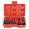 6pcs Impact Socket Adapter Set with Carrying Case for Driver Wrench Conversion Socket Reducer and Enhances Durability