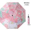 Automatic three-fold umbrella cartoon digital folding umbrella vinyl anti-ultraviolet sunscreen sun umbrella