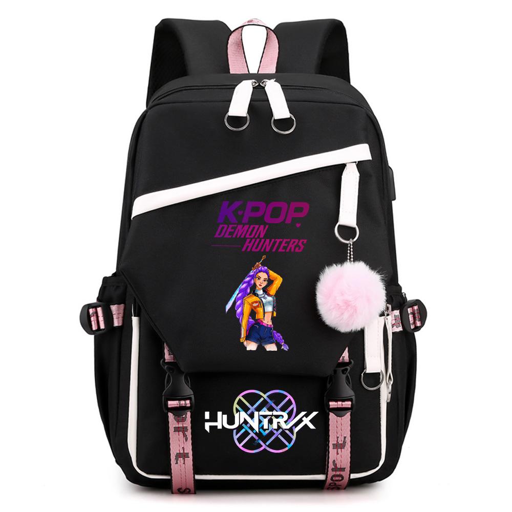 Anime Kpop Demon Hunters Printed Large Capacity Backpack for Teenger Student Girl Boy Schoolbag Bookbag Kid Gift Women Waterproof Travel Bag Mochila