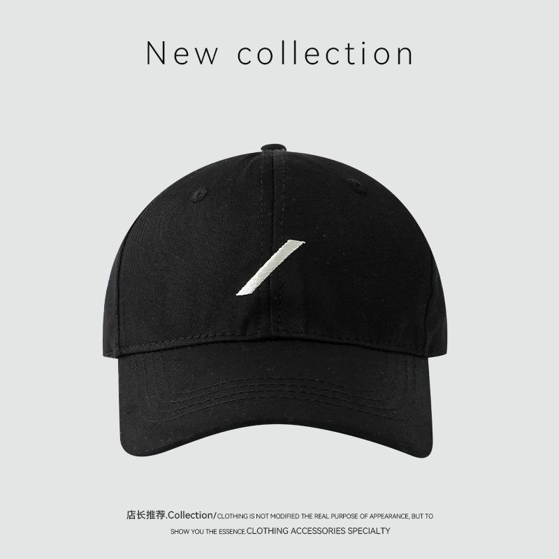 Baseball Cap Cotton Breathable and Comfortable Navy Blue Face White Plain Outdoor Cap