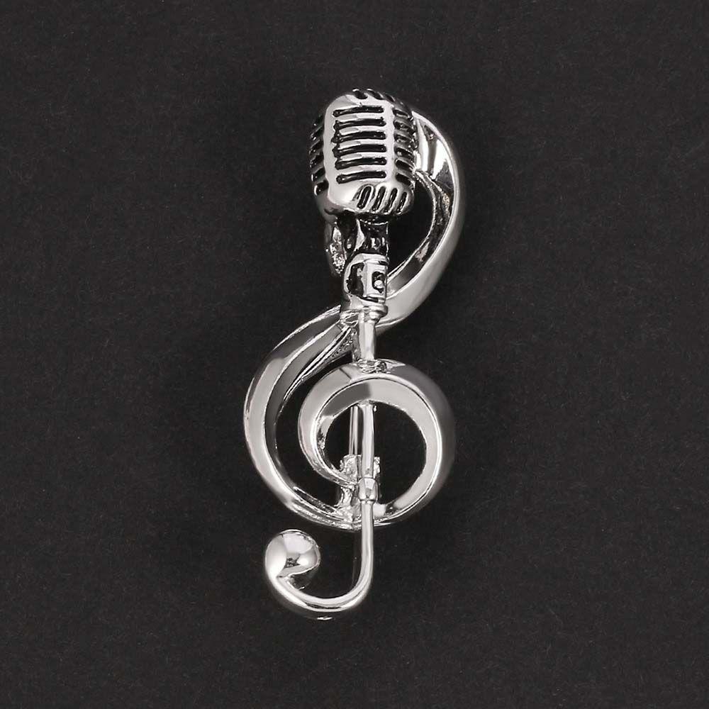 Accessories Lapel Brooch Concert Microphone Brooches Music Note Brooch Brooches Pin Enamel Pin