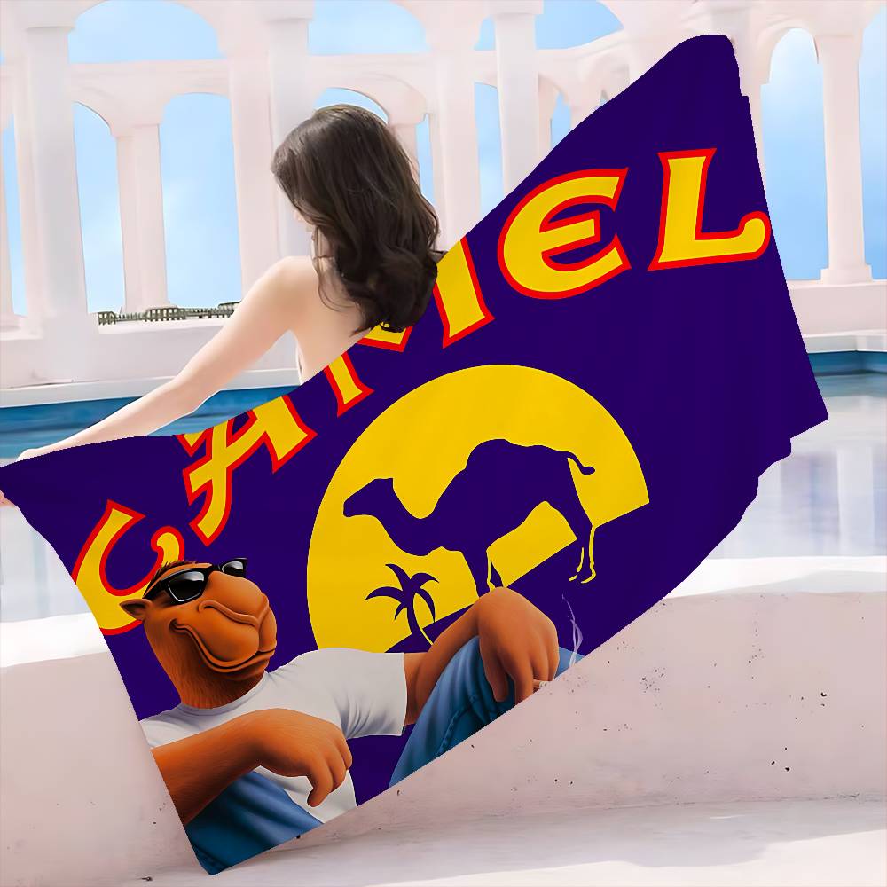 Fashion Brand C-Camel Logo Big Microfiber Beach Towels Quick Dry Towel Sand Beach Towels Pool Towel for Travel Swim Pool Yoga