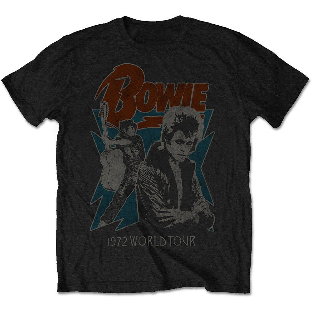 Tour David Bowie TShirt Cotton Graphic Tee Unisex Women Summer Streetwear