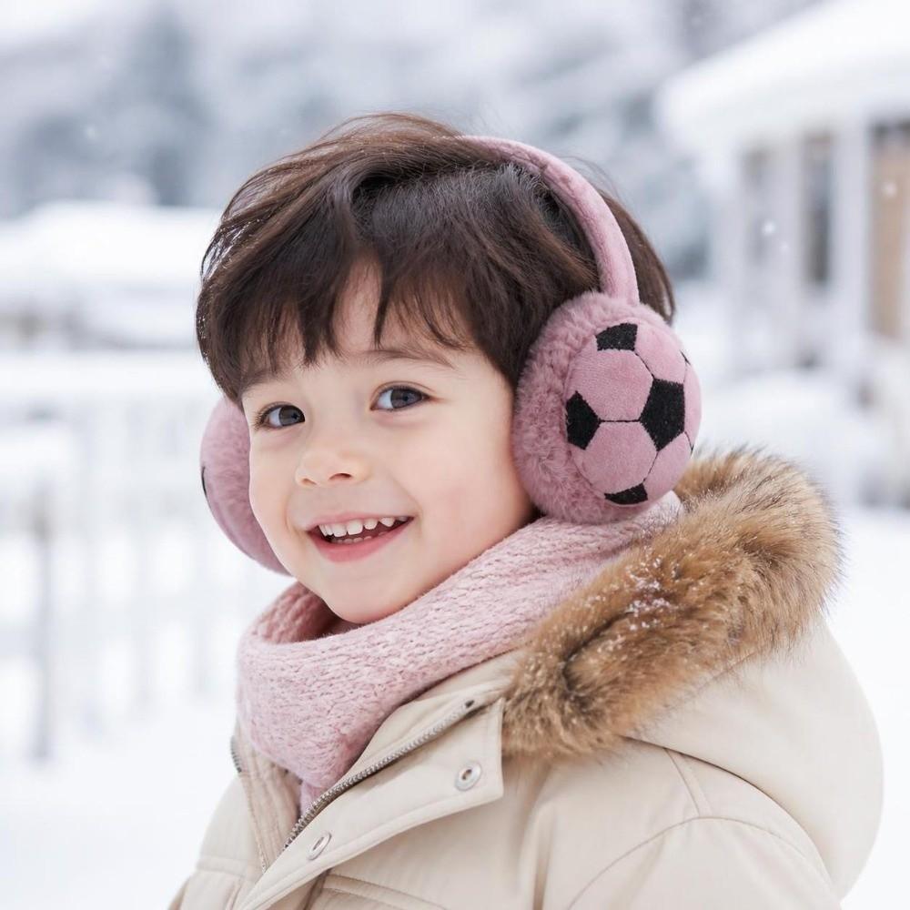 Thickened Football Kids Earmuffs Keep Warm Ear Protection Earmuff Cute Winter Ear Warmer Kids