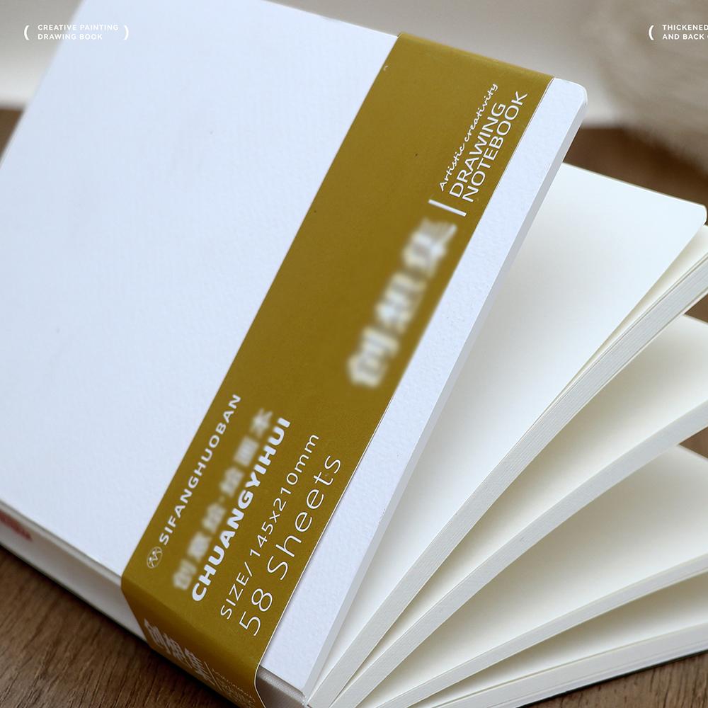 Thick acrylic cardboard specifically designed for art students can be torn off for painting, drawing notebook for students