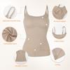 Women's Shapewear Tummy Control Tank Tops Seamless O Neck Adjustable Straps Body Shaper Compression Push Up Belly Slimming Camis
