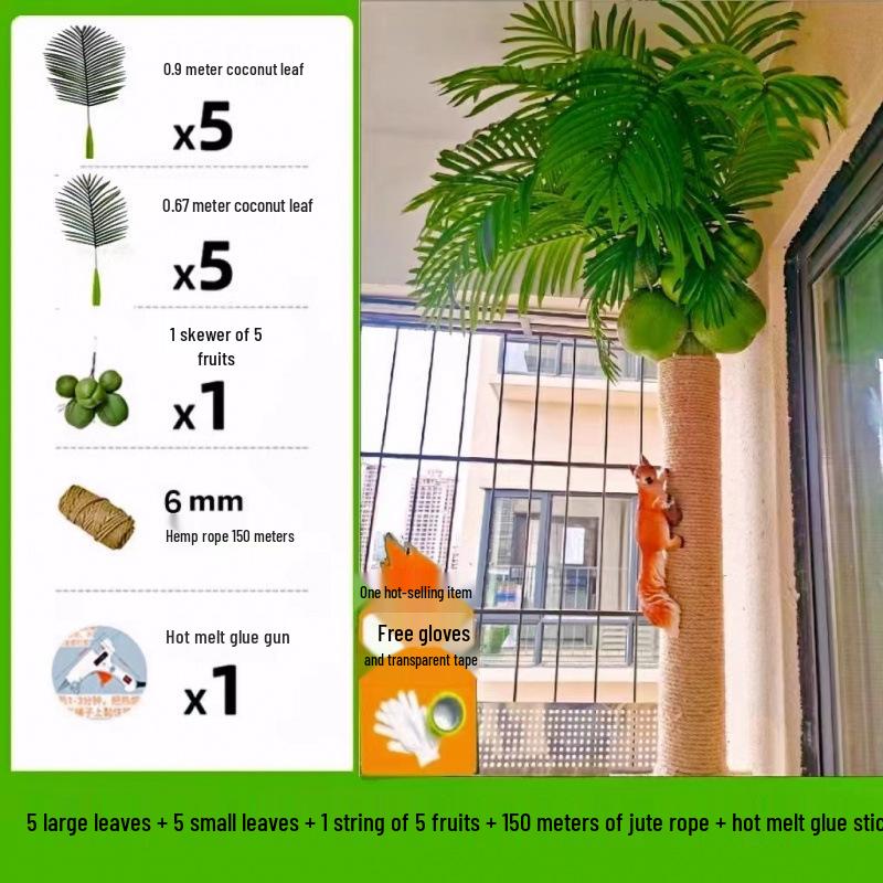 Indoor Coconut Tree Simulation: Enhance Balconies with Lush Greenery and Unique Decor