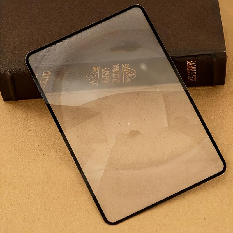 

Ultra-Thin High-Power Large Area Magnifying Glass Bookmark Books Newspapers Reading Assistance Tool Perfect Choice For Students Set