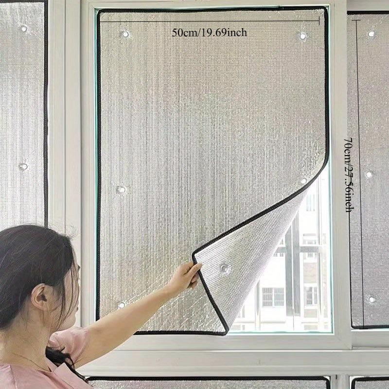 Aluminiumfolie Fensterisolierfolie Abnehmbar Anti-UV Sonnenschutz Hitzeschutz für Mietwohnung Schlafsaal Verwendung