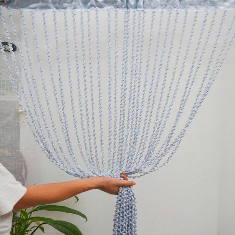 Cortina de Borlas Multicolor: Cortina de Puerta Engrosada para Decoración de Sala de Estar, Boda o Habitación Infantil