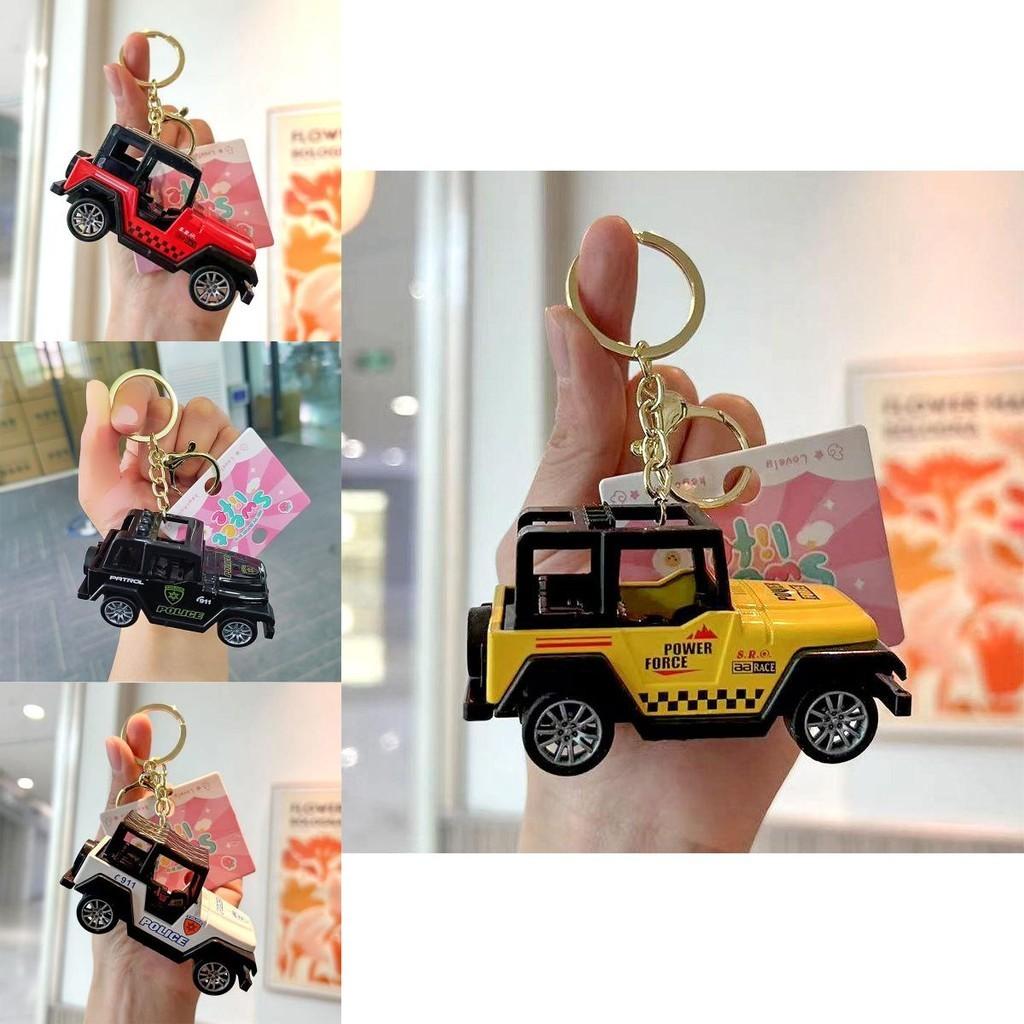 Mini Cartoon Jeep Keychain Adorable And Colorful Car Key Accessory For Gifts