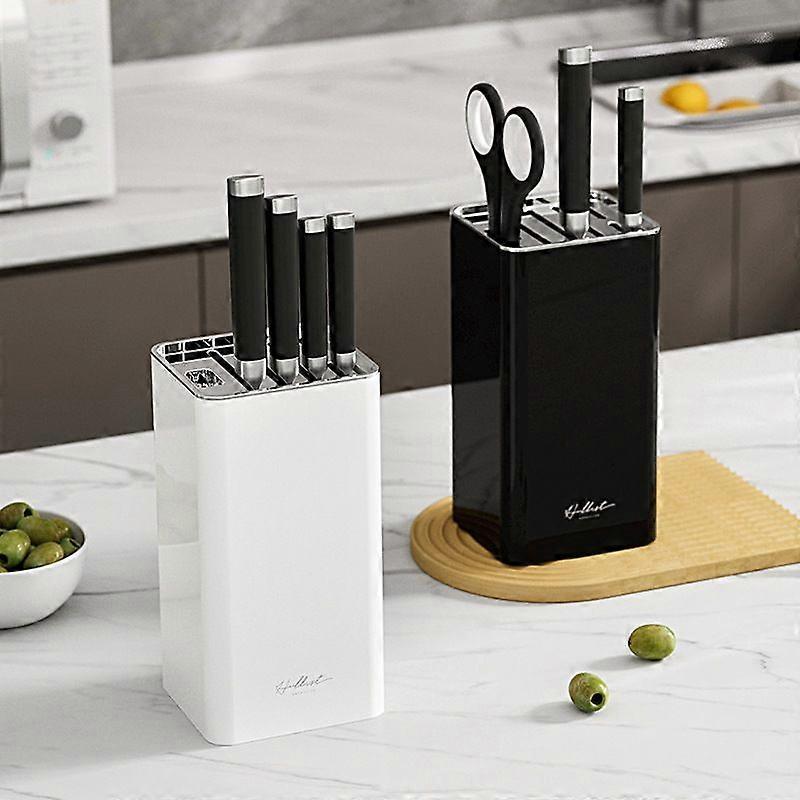 Kitchen Knife Block, Universal Plastic Knife Storage Holder for Kitchen Utensils