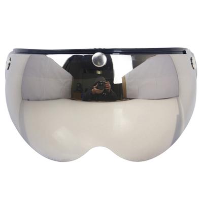 Universal Windproof 3 Snap Motorcycle Helmet Visor Front Flip Up Visor   Wind  Lens  Replacement for Motorcycle Helmet