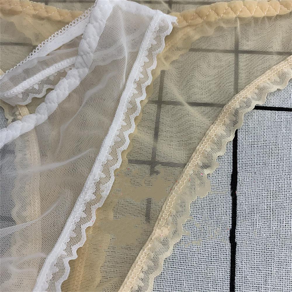 Charming !!! Women Sexy Lace Panties Low-waist Thong Underwear Solid Color Female G String Temptation Intimates