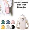 Crossbody taška na láhev s vodou s nastavitelným ramenním popruhem, přenosný chladicí obal na láhev s vodou a izolovaný ochranný obal