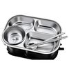 316 Stainless Steel Divided Meal Plate