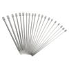 22 Pcs 25cm Length Straight Single Pointed Needles Metal Knitting Needles  For Socks Knitting