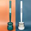 Soap Dispensing Toilet Brush with Holder Silicone Long Handled Cleaning Brush Wc Toilet Brushes Bathroom Accessories