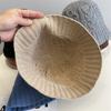 Fashion Twist Knitted Jacquard Bucket Hat Women's Autumn and Winter Warm Versatile Simple New Basin Hat