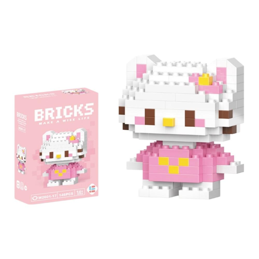 99 style Hello Kitty Building Blocks Cartoon Figures Kuromi Bricks My Melody Children's Assembly Toys Cinnamoroll Gift