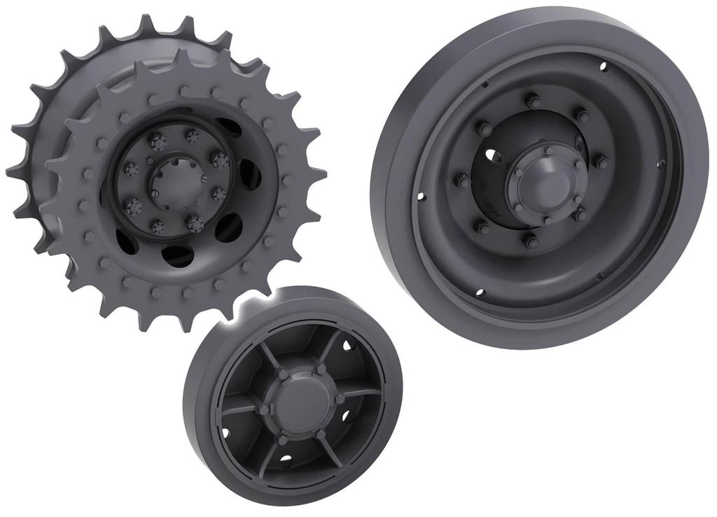 T-Rex Studio 1/35 British Cromwell Cruiser Tank Wheel Set Type 2 (for Tamiya) Plastic Model Parts TR35131