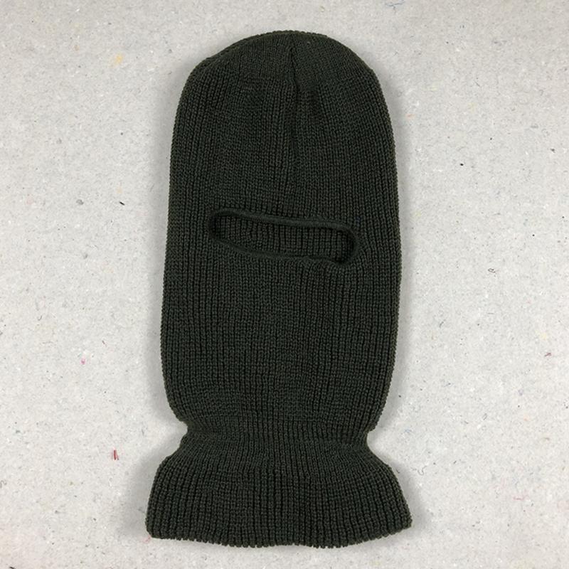 Mehrfarbige Thermomaske Einfarbige Gestrickte Vollgesichtsmaske Outdoor-Aktivitäten