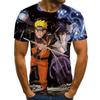 T-shirt stampata 3D Anime giapponese T-shirt uomo donna moda casual Cartoon T-shirt cool top T-shirt oversize Harajuku