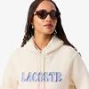 Lacoste Women's Fluffy Lettering Hooded Sweatshirt SF5243-55NXFJ