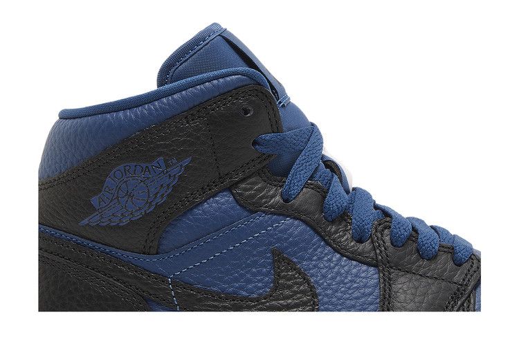 Women's Sneakers Nike Jordan 1 Mid Split French Blue (Women's) Black/French Blue-White
