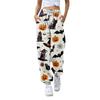 Women's Fashion Halloween Loose Drawstring Waist Solid Color Casual Sports Pants