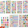 6pcs Letters Numbers Stickers 3D Puffy Cartoon Alphabet Stickers for DIY Craft Scrapbook Notebook Label Party Decor ZSY