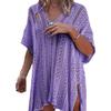 2023 Summer Women's Sun Protection Knit Beach Cover-Up Shirt
